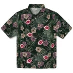 Cincinnati Reds Hawaiian Shirt - Hibiscus Leaves Pattern | Moonbestprint