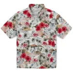 Cincinnati Reds Hawaiian Shirt - Hibiscus Seaside | Moonbestprint