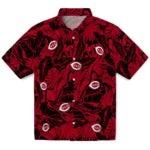 Cincinnati Reds Hawaiian Shirt - Monstera Layer | Moonbestprint