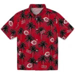 Cincinnati Reds Hawaiian Shirt - Palm Tree Motif | Moonbestprint