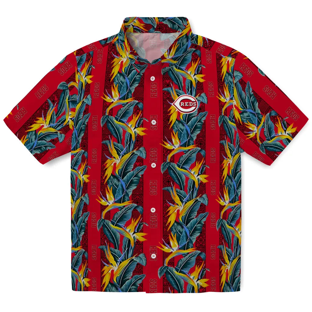 Cincinnati Reds Hawaiian Shirt - Paradise Vines | Moonbestprint