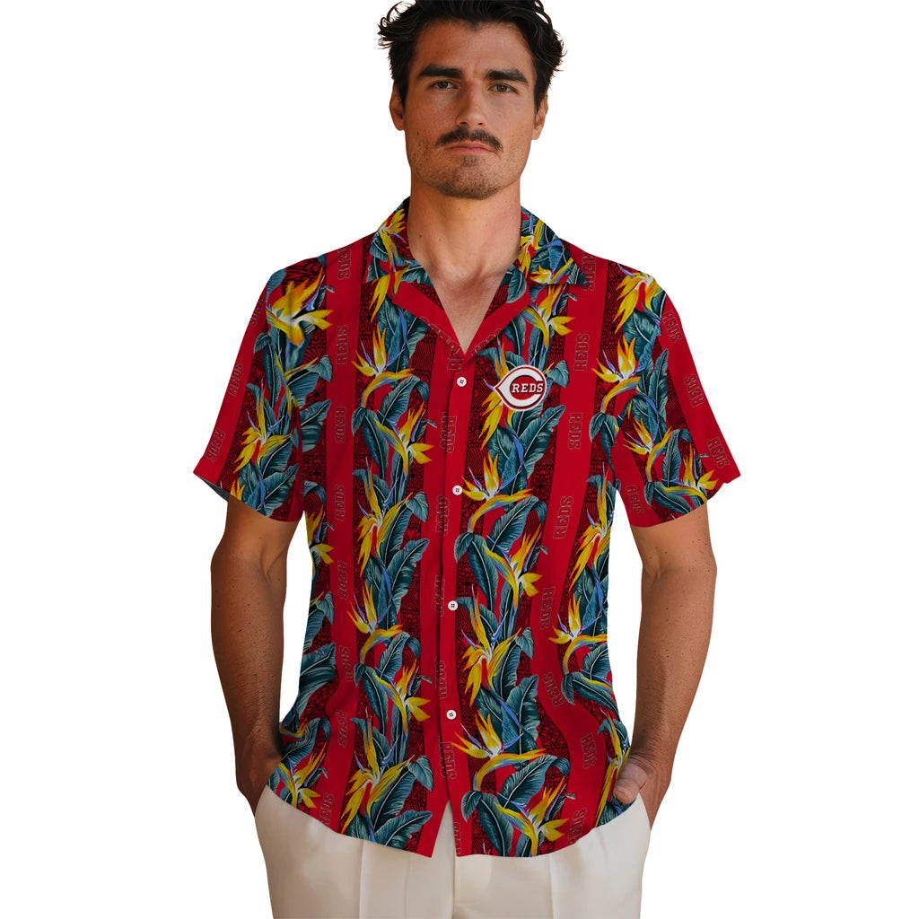 Cincinnati Reds Hawaiian Shirt - Paradise Vines | Moonbestprint