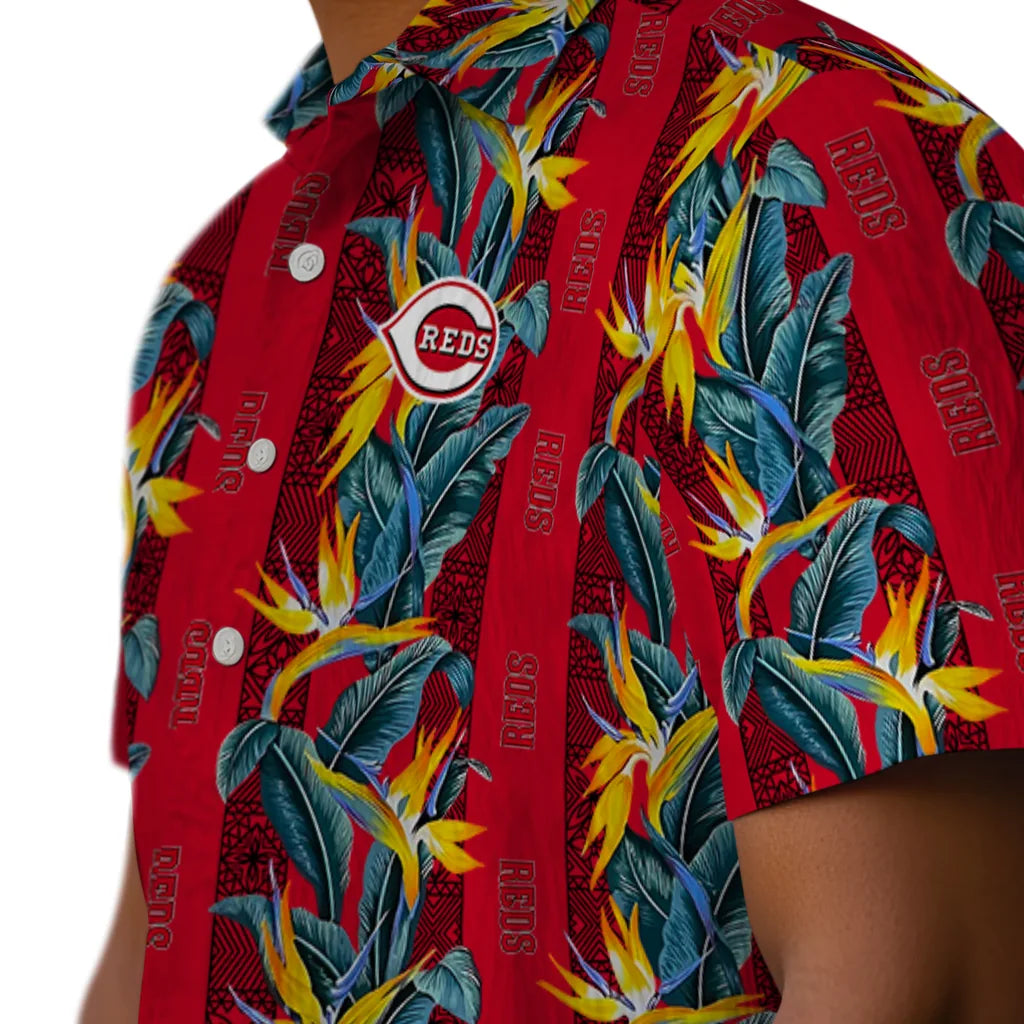 Cincinnati Reds Hawaiian Shirt - Paradise Vines | Moonbestprint