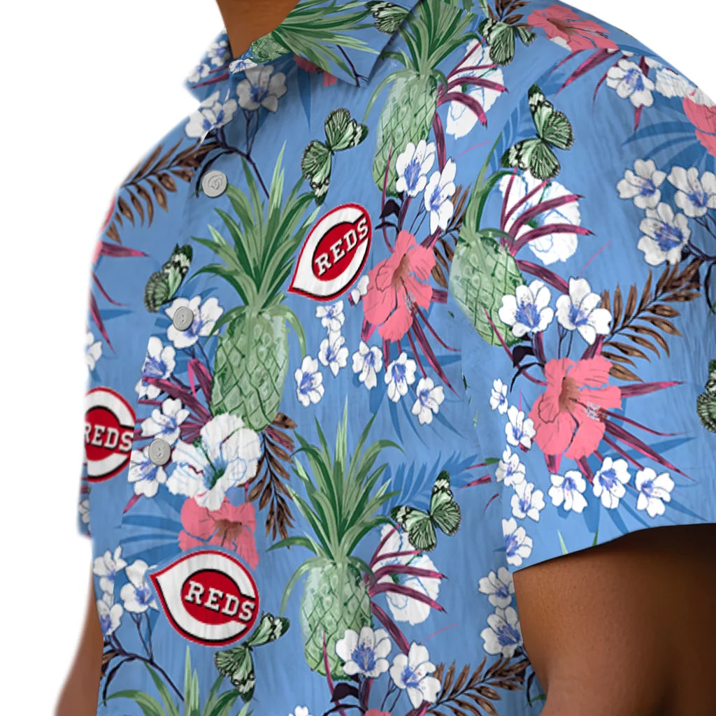 Cincinnati Reds Hawaiian Shirt - Pineapple Bouquet | Moonbestprint