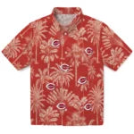 Cincinnati Reds Hawaiian Shirt - Vintage Palm Tree | Moonbestprint