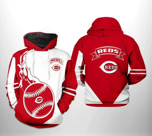 Cincinnati Reds MLB MLB All Over Print Hoodie -Moonbestprint