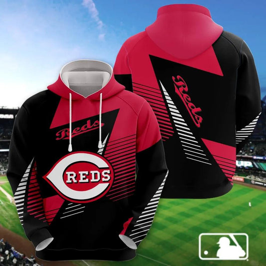 Cincinnati Reds Printed MLB All Over Print Hoodie -Moonbestprint