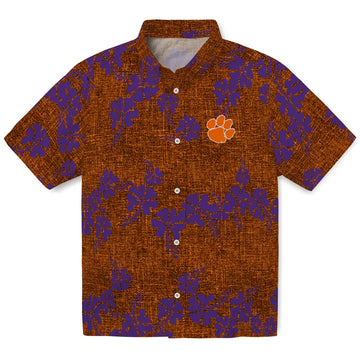 Clemson Tigers Hawaiian Shirt - 50th State Flower | Moonbestprint