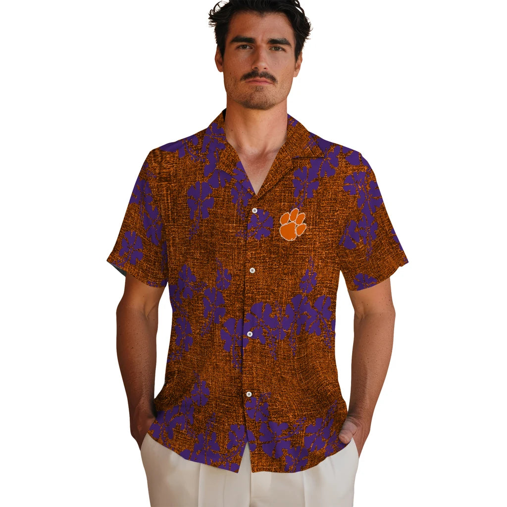 Clemson Tigers Hawaiian Shirt - 50th State Flower | Moonbestprint