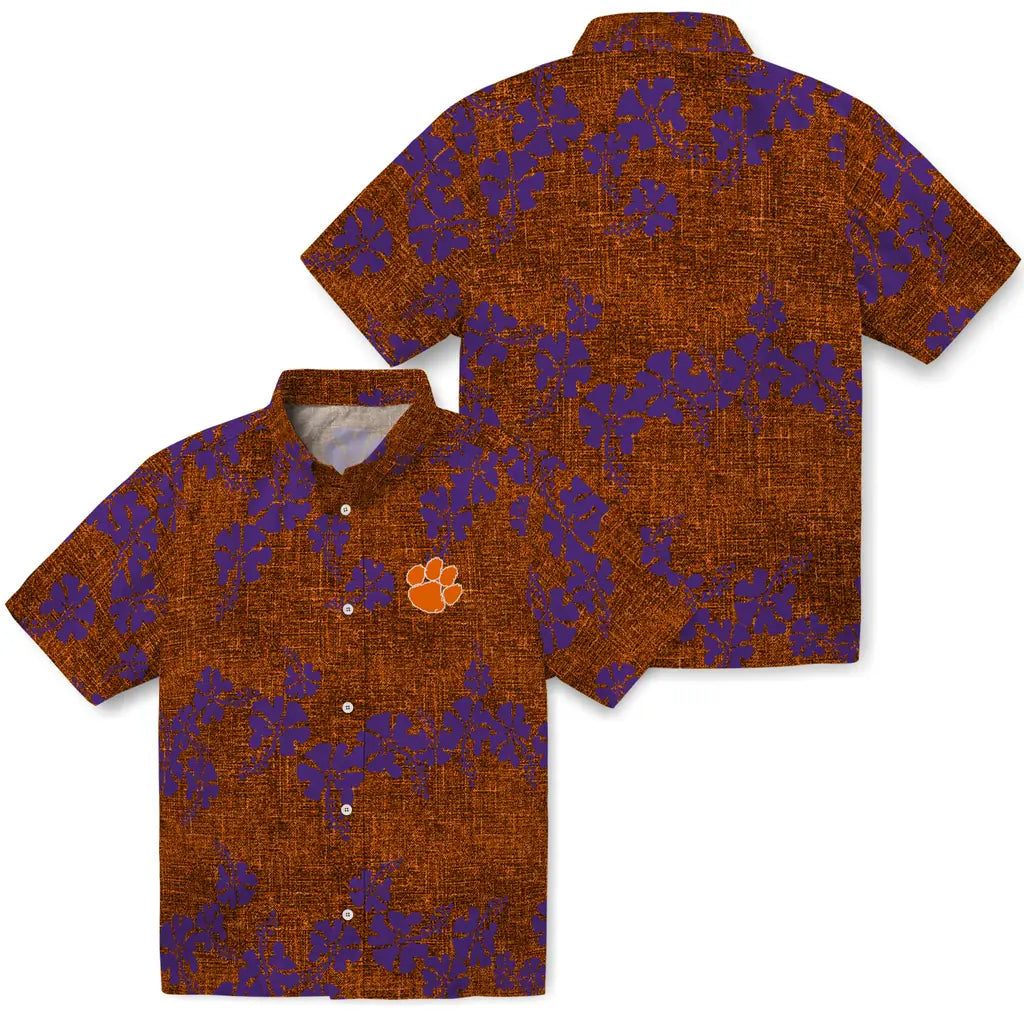 Clemson Tigers Hawaiian Shirt - 50th State Flower | Moonbestprint