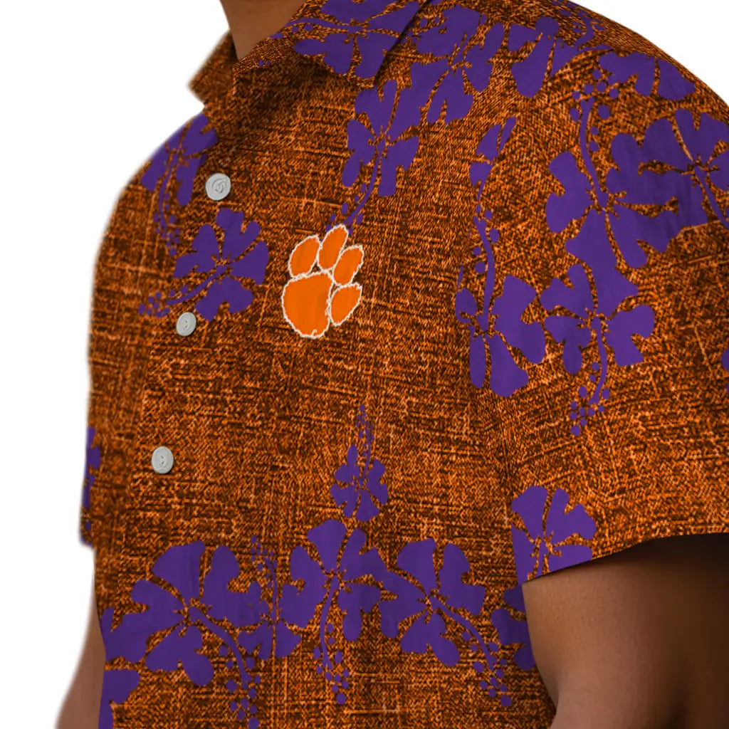 Clemson Tigers Hawaiian Shirt - 50th State Flower | Moonbestprint