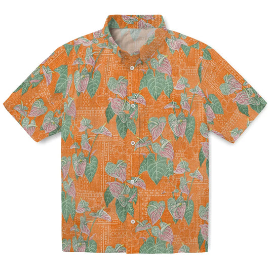 Clemson Tigers Hawaiian Shirt - Anthurium Overlay | Moonbestprint