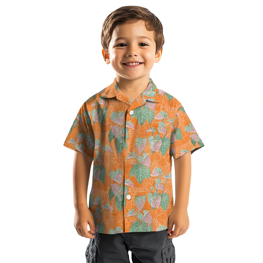 Clemson Tigers Hawaiian Shirt - Anthurium Overlay | Moonbestprint