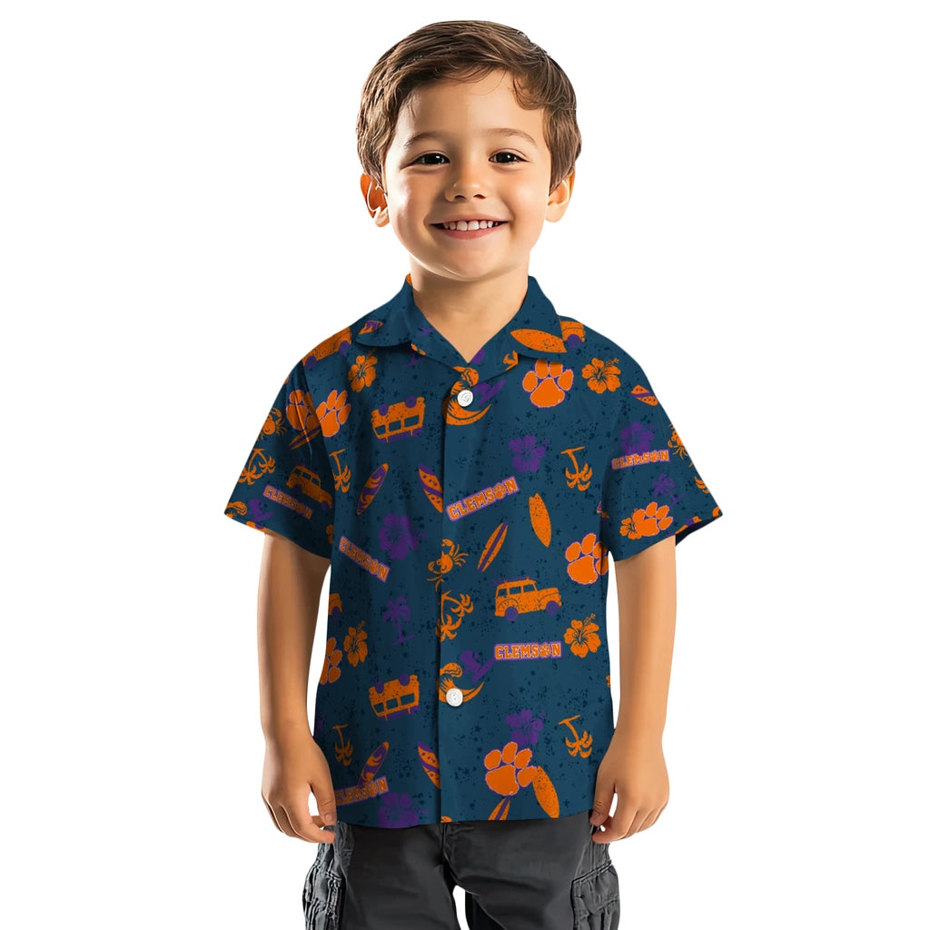 Clemson Tigers Hawaiian Shirt - Beach Vibe | Moonbestprint