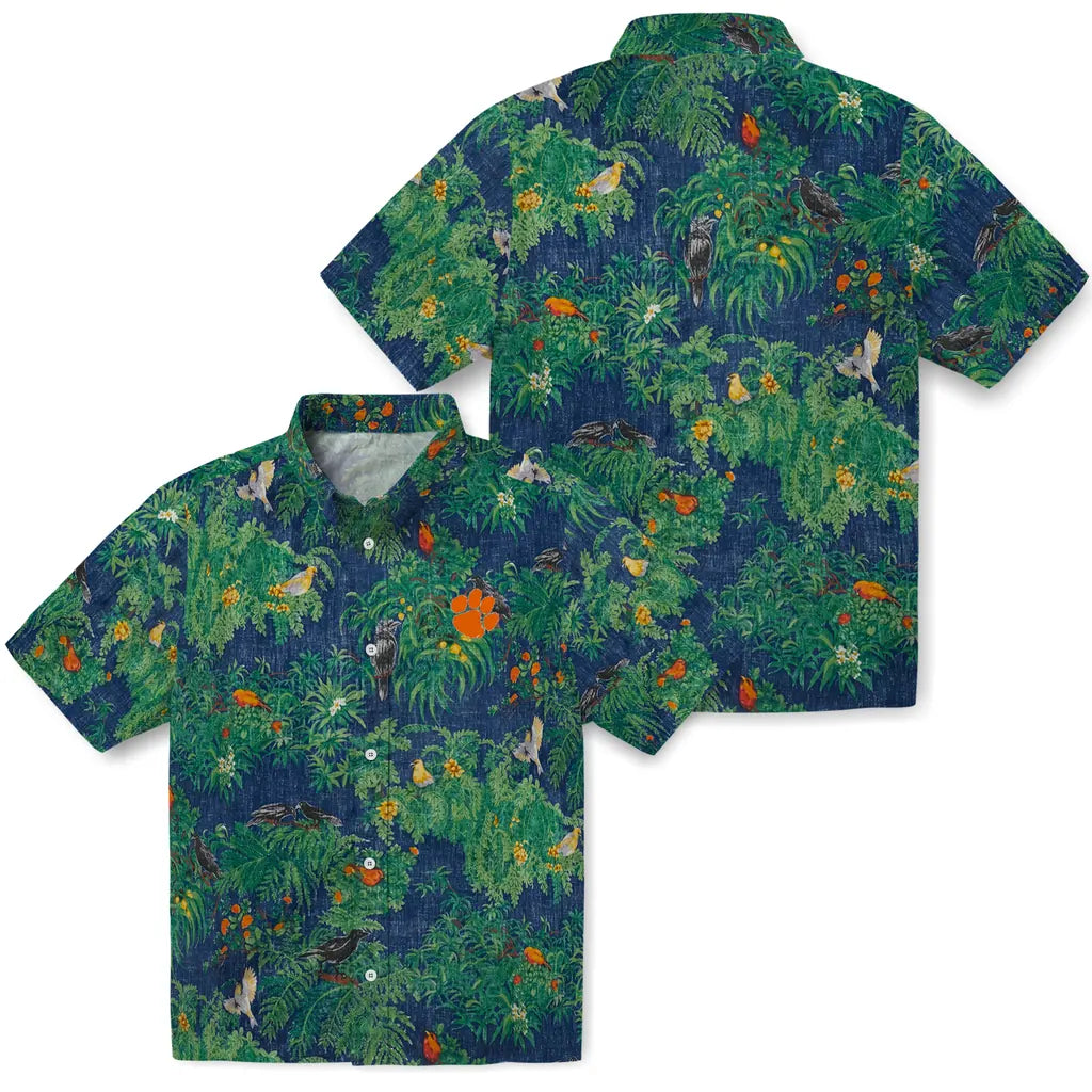 Clemson Tigers Hawaiian Shirt - Bird Canopy | Moonbestprint
