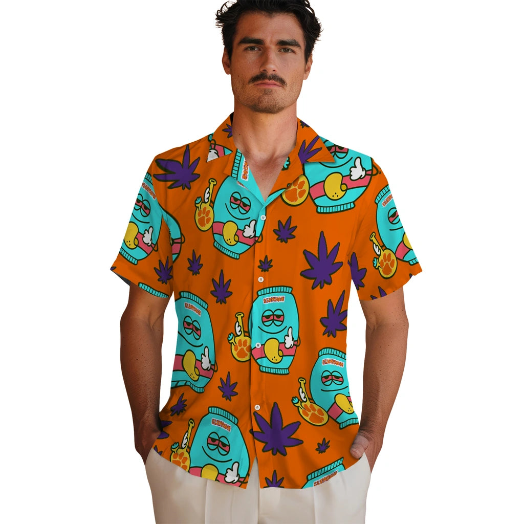 Clemson Tigers Hawaiian Shirt - Chill Vibe | Moonbestprint
