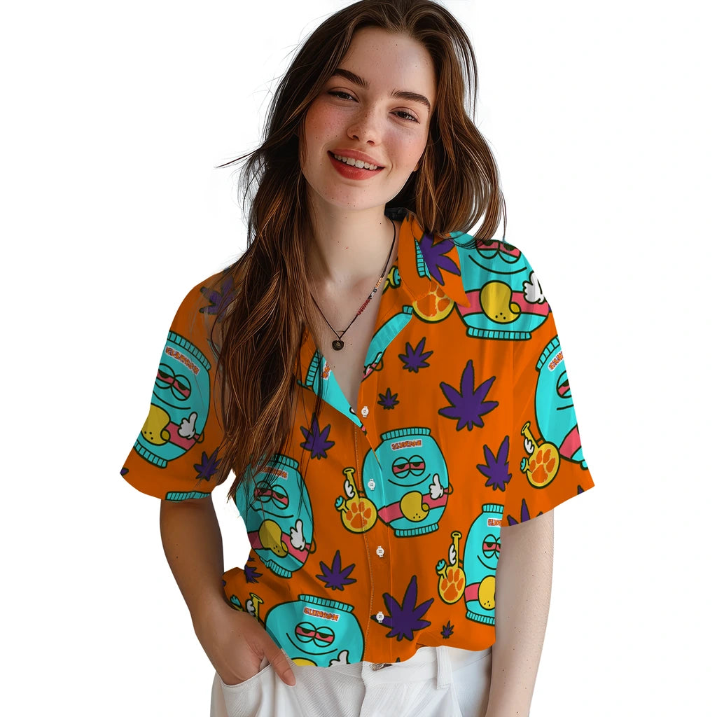 Clemson Tigers Hawaiian Shirt - Chill Vibe | Moonbestprint