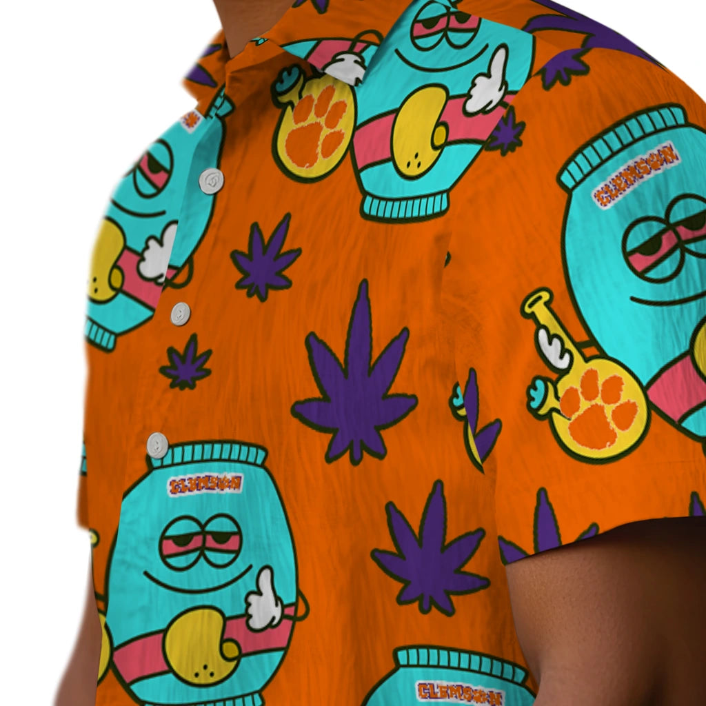 Clemson Tigers Hawaiian Shirt - Chill Vibe | Moonbestprint