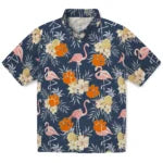 Clemson Tigers Hawaiian Shirt - Flamingo Hibiscus | Moonbestprint