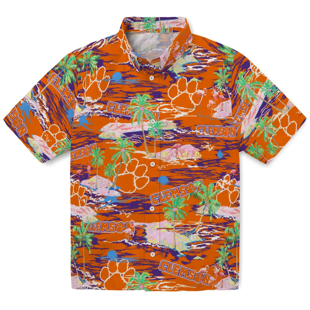 Clemson Tigers Flamingo Retreat 2026 Hawaiian Shirt – Moonbestprint