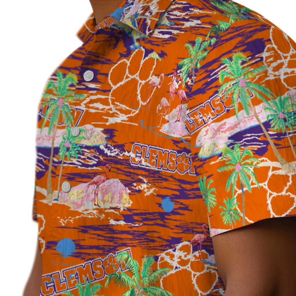 Clemson Tigers Flamingo Retreat 2026 Hawaiian Shirt – Moonbestprint
