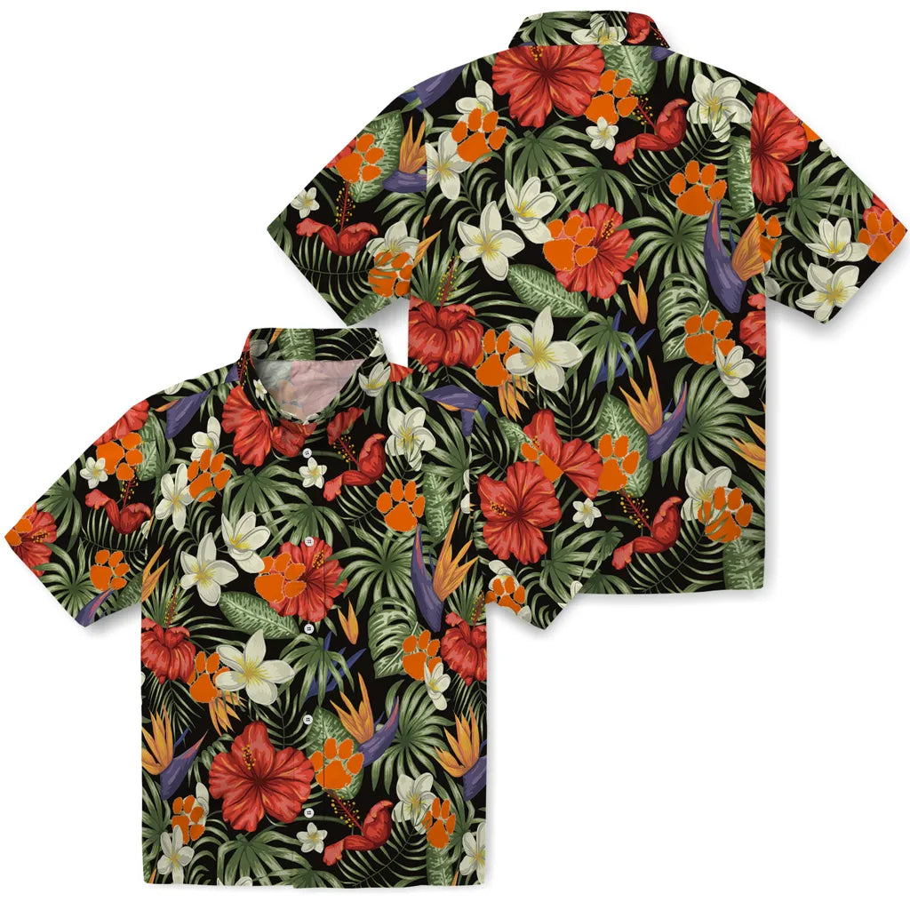 Clemson Tigers Hawaiian Shirt - Hawaii Floral Hibiscus | Moonbestprint