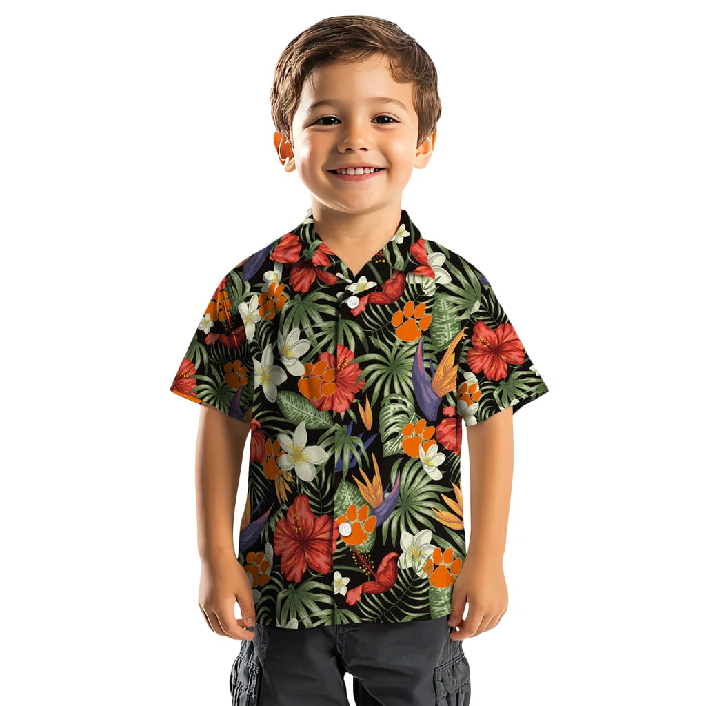 Clemson Tigers Hawaiian Shirt - Hawaii Floral Hibiscus | Moonbestprint
