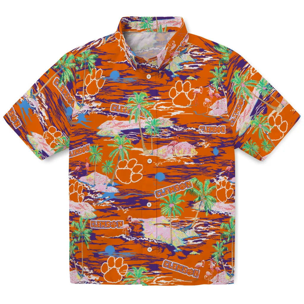 Clemson Tigers Hawaiian Shirt - Hawaii Island | Moonbestprint