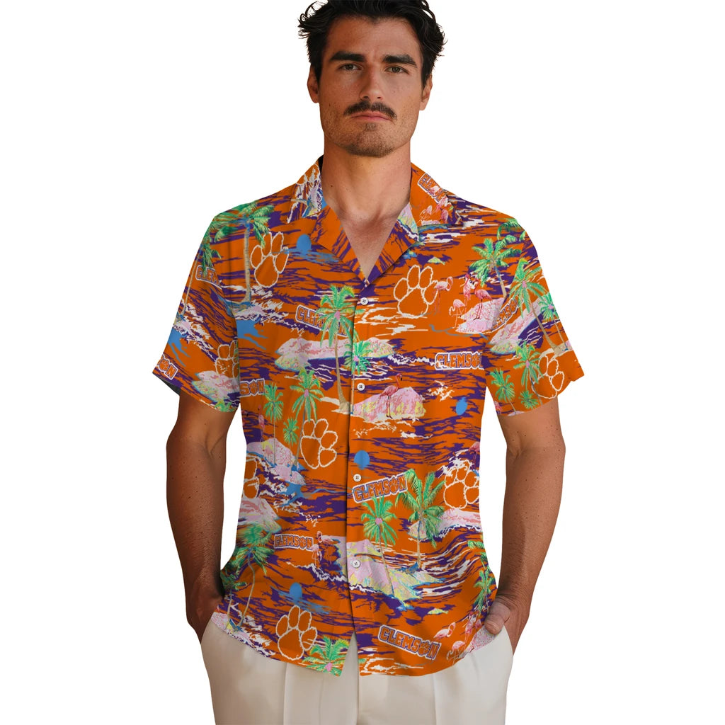 Clemson Tigers Hawaiian Shirt - Hawaii Island | Moonbestprint