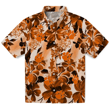 Clemson Tigers Hawaiian Shirt - Hibiscus Arrangement | Moonbestprint
