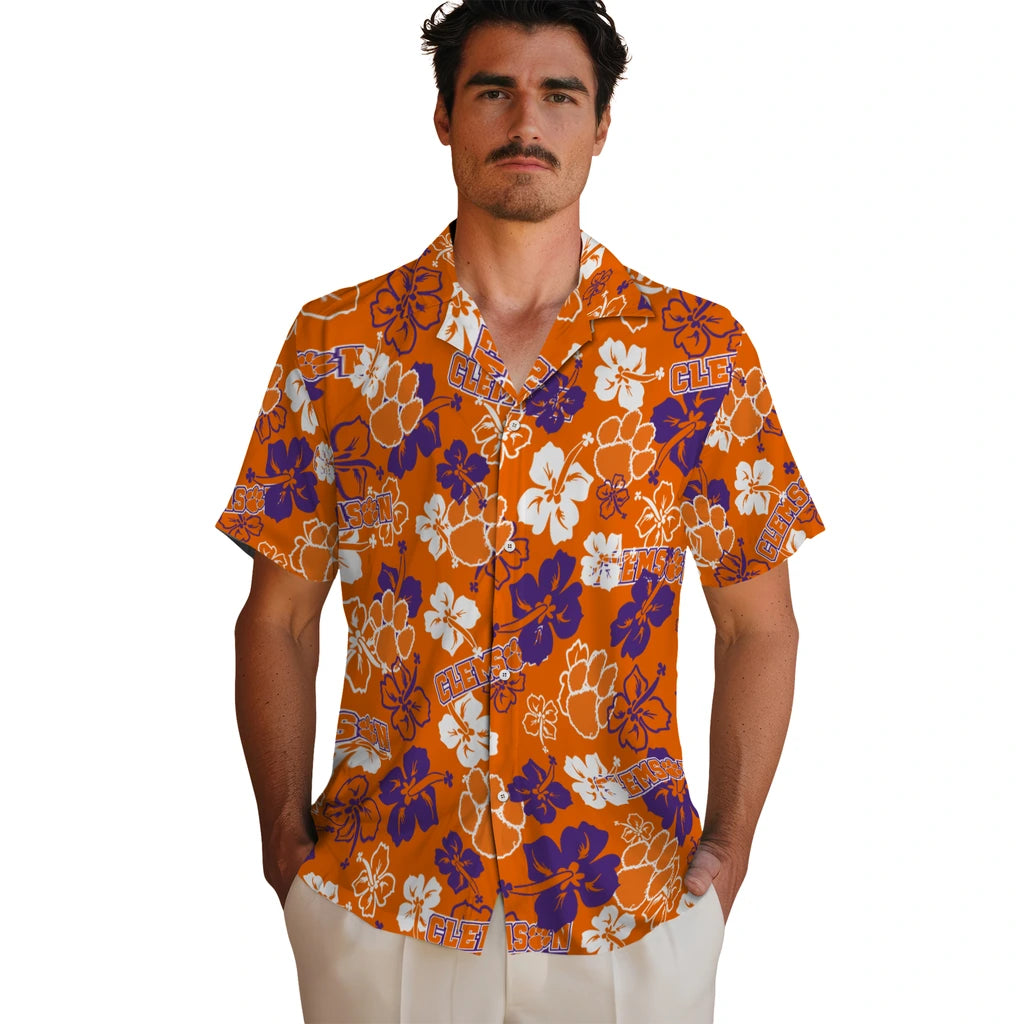 Clemson Tigers Hibiscus Bloom Hawaiian Shirt – Moonbestprint