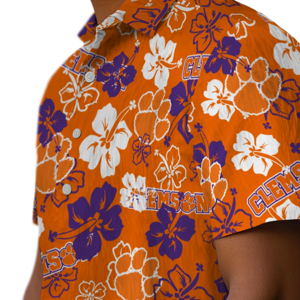 Clemson Tigers Hibiscus Bloom Hawaiian Shirt – Moonbestprint