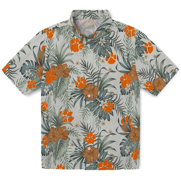 Clemson Tigers Hawaiian Shirt - Hibiscus Designs | Moonbestprint
