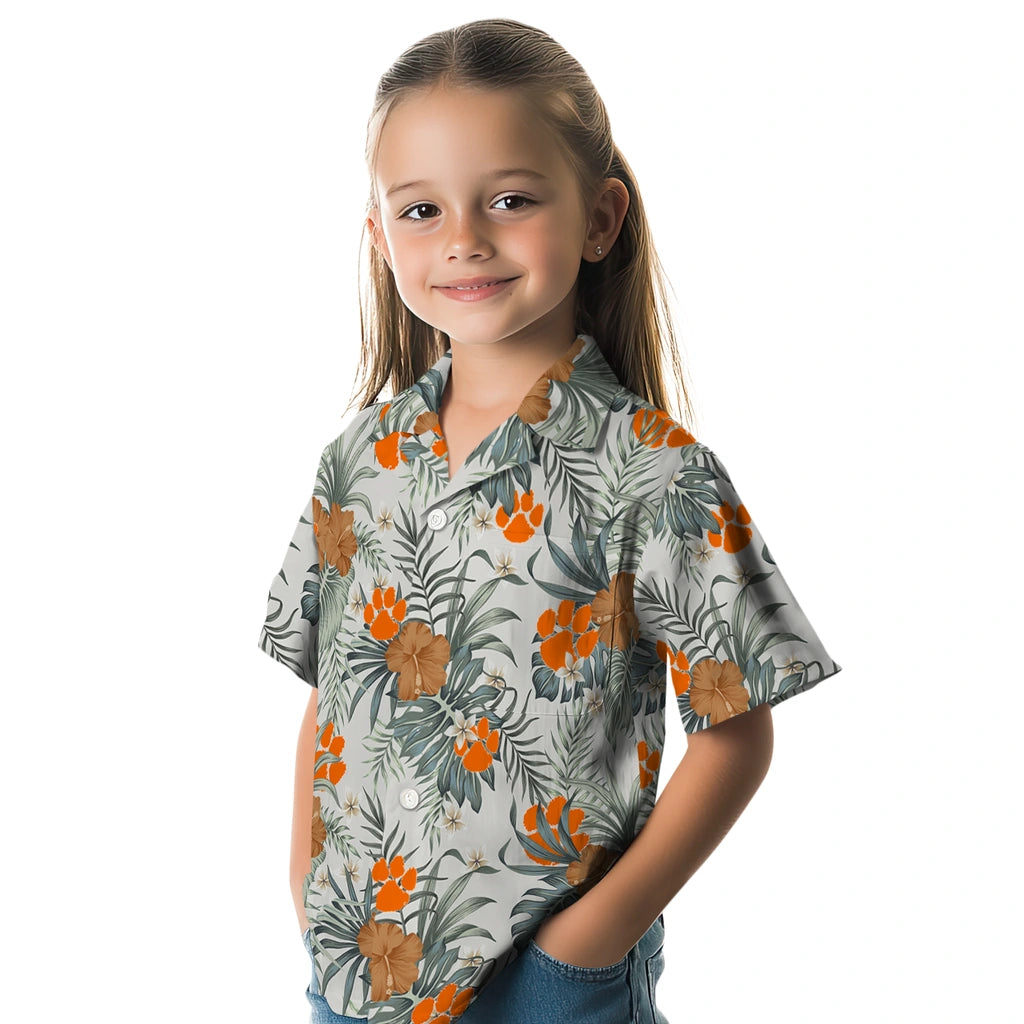 Clemson Tigers Hawaiian Shirt - Hibiscus Designs | Moonbestprint