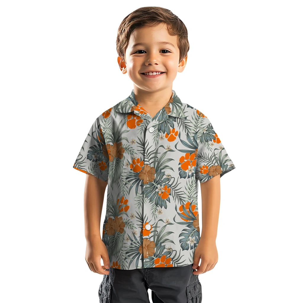Clemson Tigers Hawaiian Shirt - Hibiscus Designs | Moonbestprint