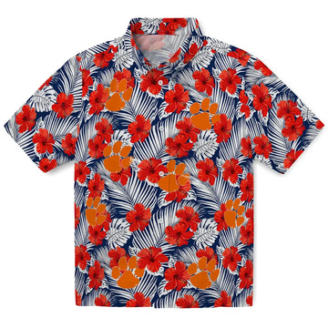 Clemson Tigers Hawaiian Shirt - Hibiscus Fiesta | Moonbestprint