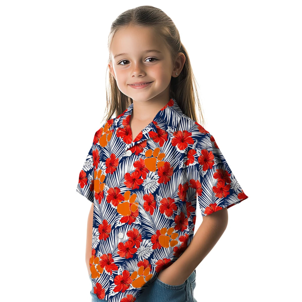 Clemson Tigers Hawaiian Shirt - Hibiscus Fiesta | Moonbestprint