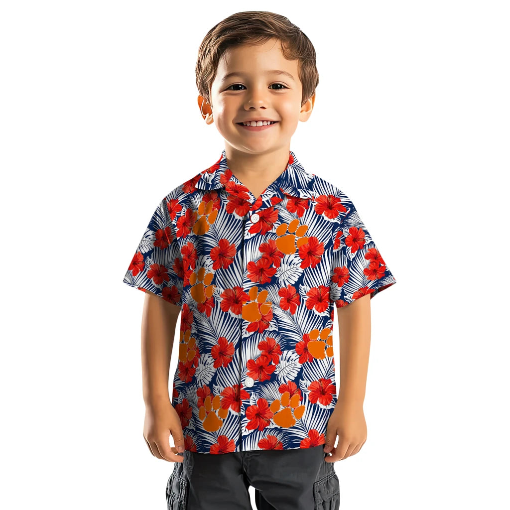 Clemson Tigers Hawaiian Shirt - Hibiscus Fiesta | Moonbestprint
