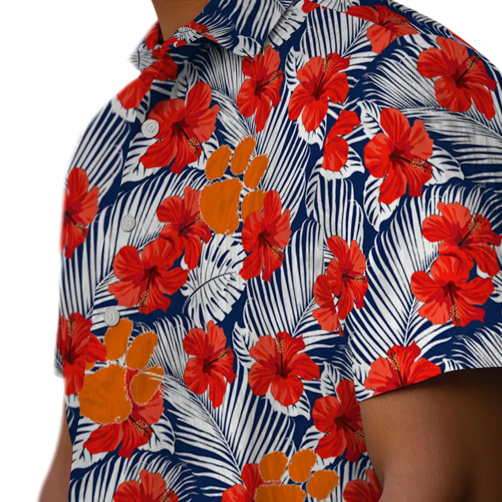 Clemson Tigers Hawaiian Shirt - Hibiscus Fiesta | Moonbestprint