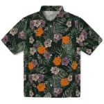 Clemson Tigers Hawaiian Shirt - Hibiscus Leaves Pattern | Moonbestprint