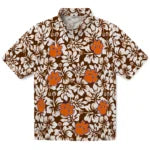 Clemson Tigers Hawaiian Shirt - Hibiscus Motif | Moonbestprint