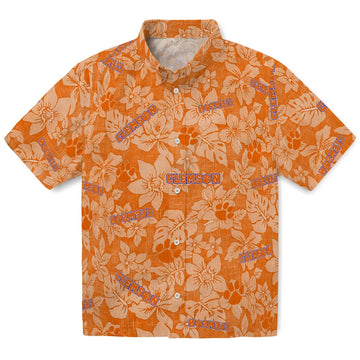 Clemson Tigers Hawaiian Shirt - Hibiscus Oasis | Moonbestprint
