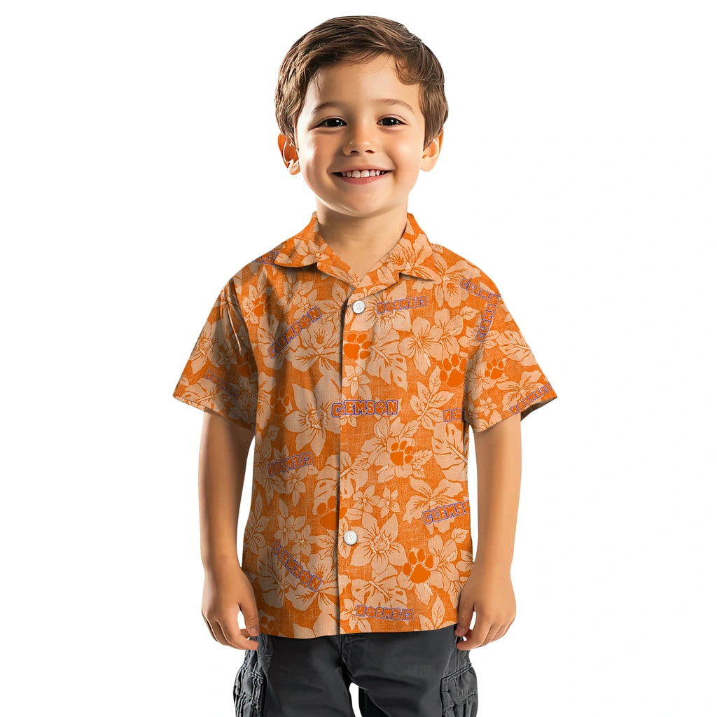 Clemson Tigers Hawaiian Shirt - Hibiscus Oasis | Moonbestprint