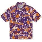 Clemson Tigers Hawaiian Shirt - Hibiscus Overlay | Moonbestprint