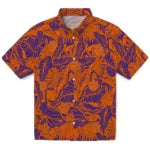 Clemson Tigers Hawaiian Shirt - Monstera Layer | Moonbestprint