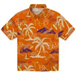 Clemson Tigers Hawaiian Shirt - Palm Tree Island | Moonbestprint