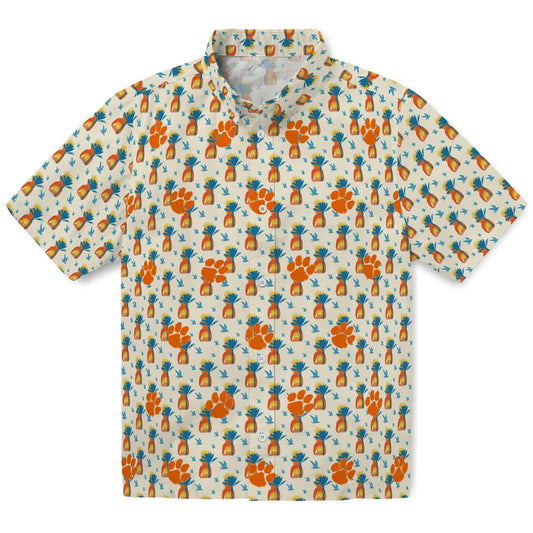Clemson Tigers Hawaiian Shirt - Pineapple Delight | Moonbestprint