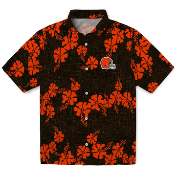 Cleveland Browns Hawaiian Shirt - 50th State Flower | Moonbestprint