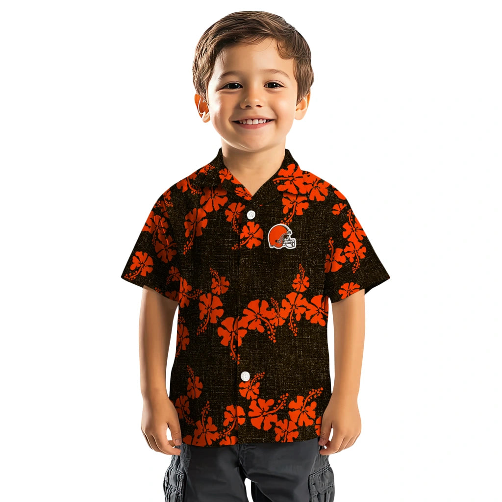 Cleveland Browns Hawaiian Shirt - 50th State Flower | Moonbestprint