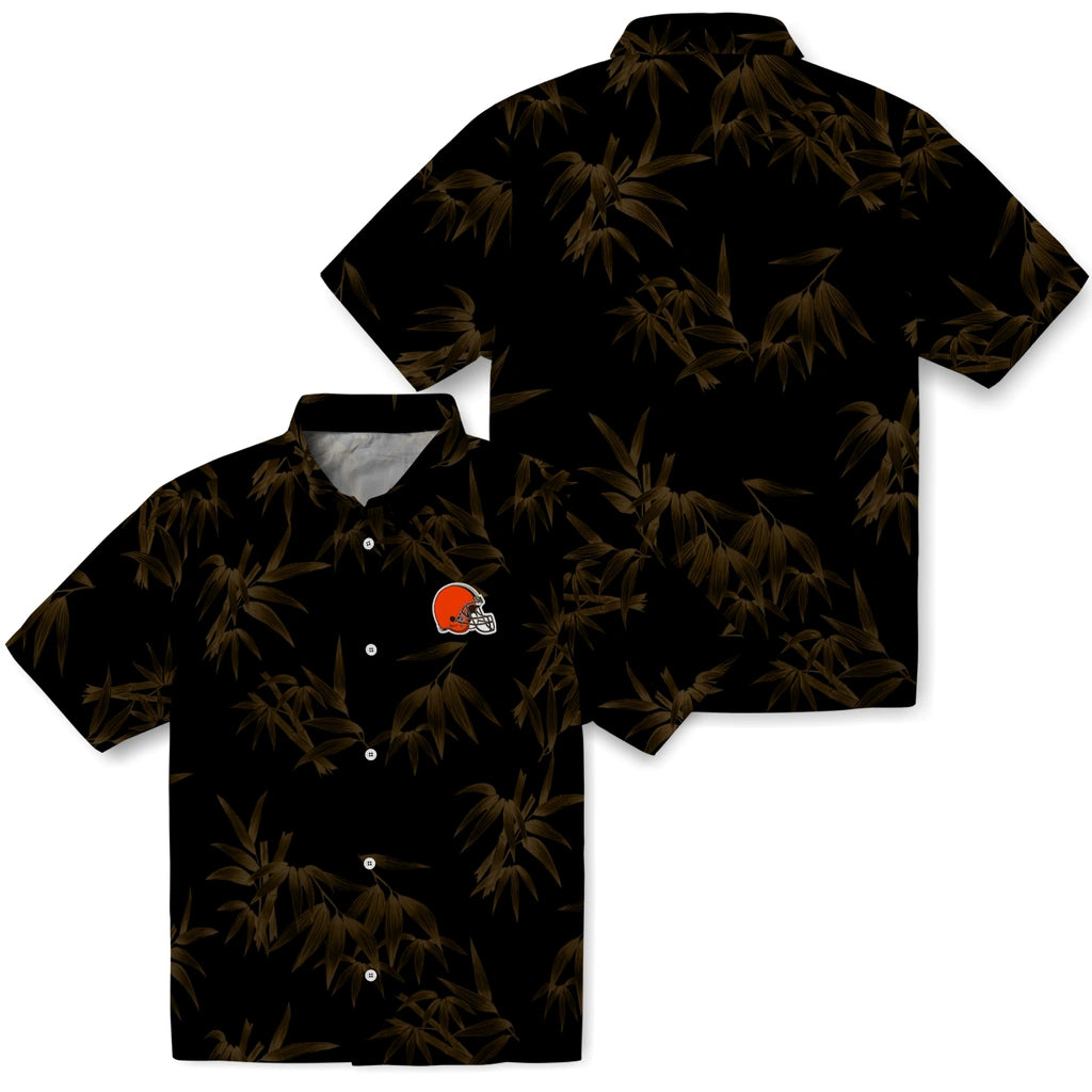 Cleveland Browns Hawaiian Shirt - Bamboo Branches | Moonbestprint